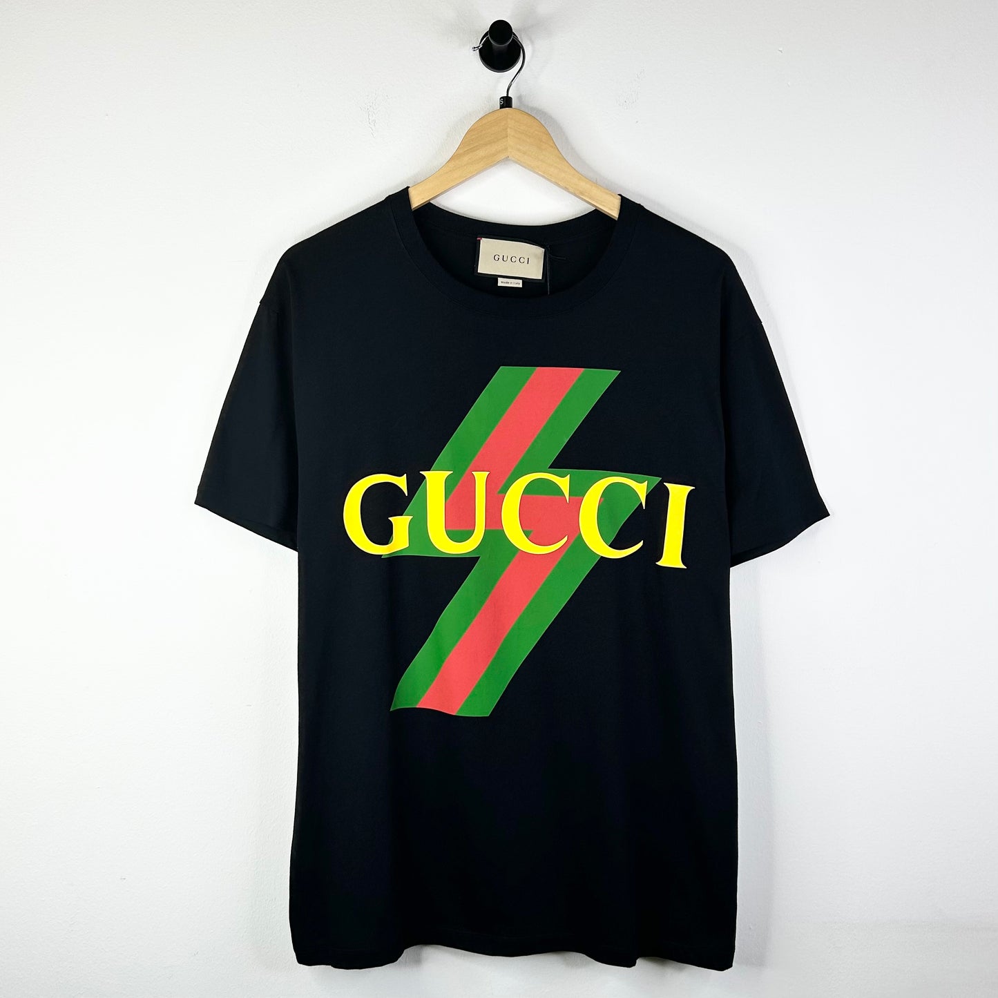 GUCCI LIGHTINGBOLT LOGO TEE