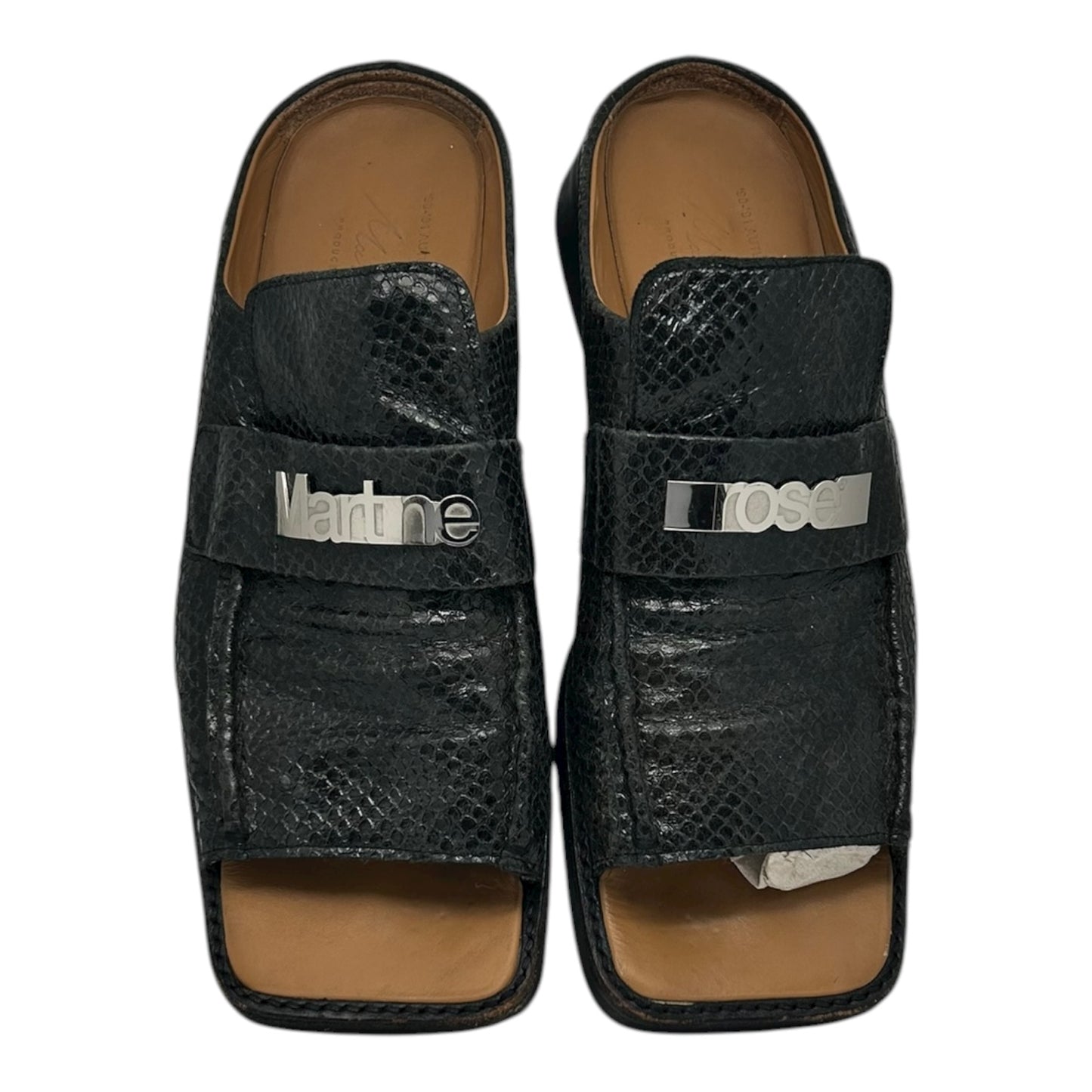 MARTINE ROSE SQUARE OPEN LOAFERS