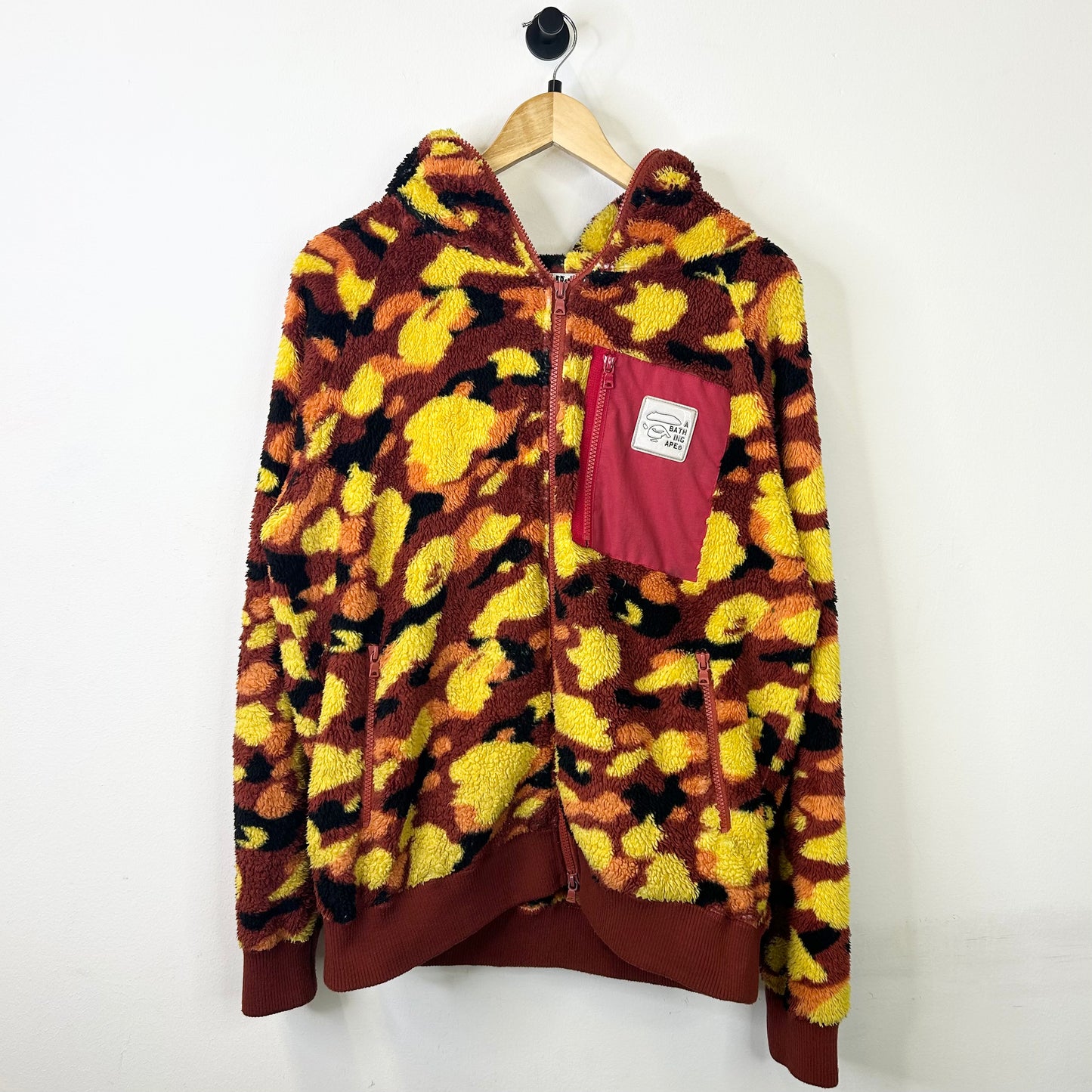 BAPE CAMP BOA FULL ZIP HOODIE ORANGE