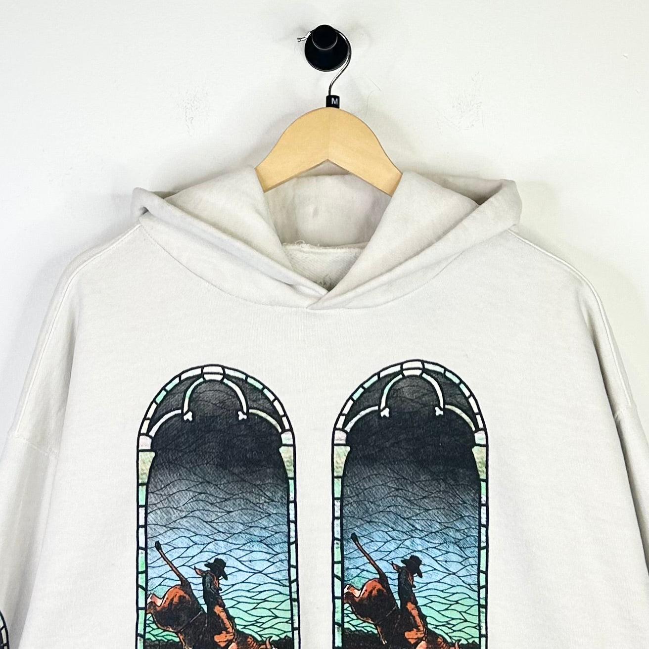 WHO DECIDES WAR STAINED GLASS CREAM HOODIE