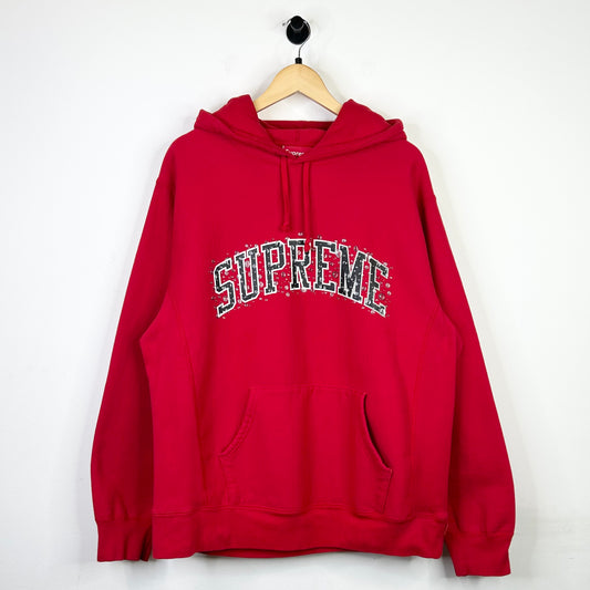 SUPREME WATER ARC HOODIE RED