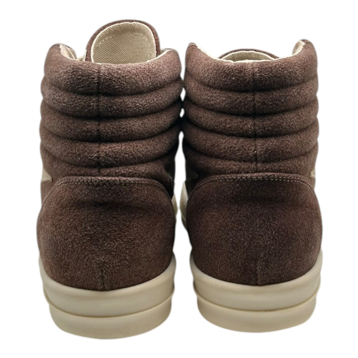 PREOWNED RICK OWENS DRKSHDW VANS HIGH TOP BROWN
