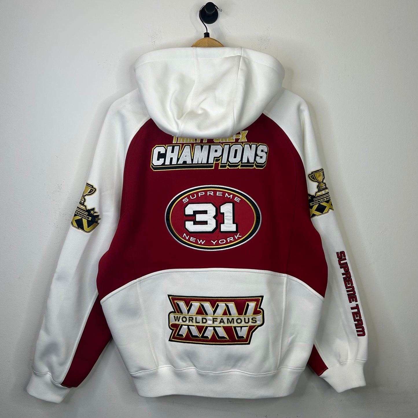 SUPREME FOOTBALL ZIPUP HOODIE