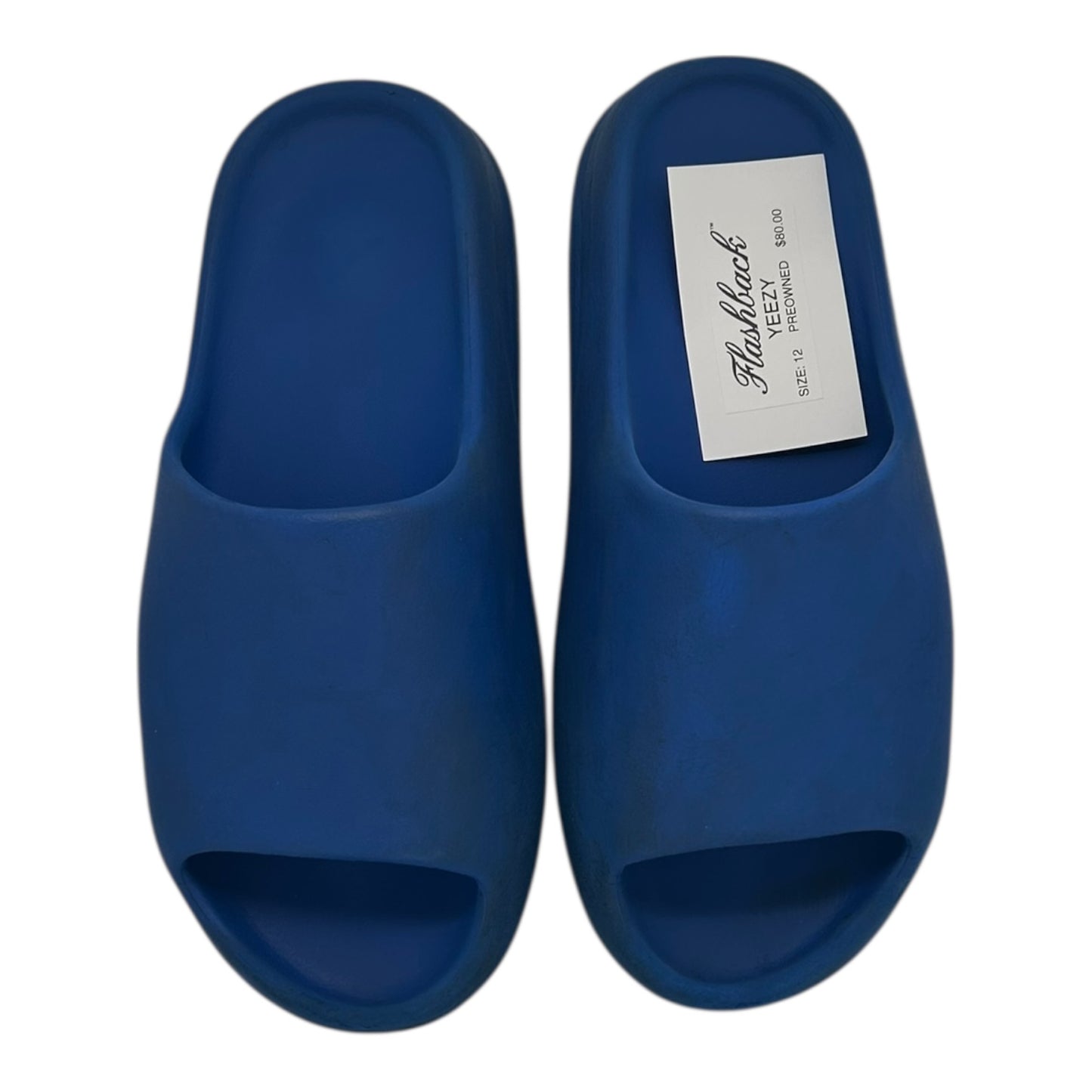 PREOWNED YEEZY SLIDE AZURE