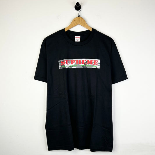 SUPREME HARDCORE LOGO BLACK TEE