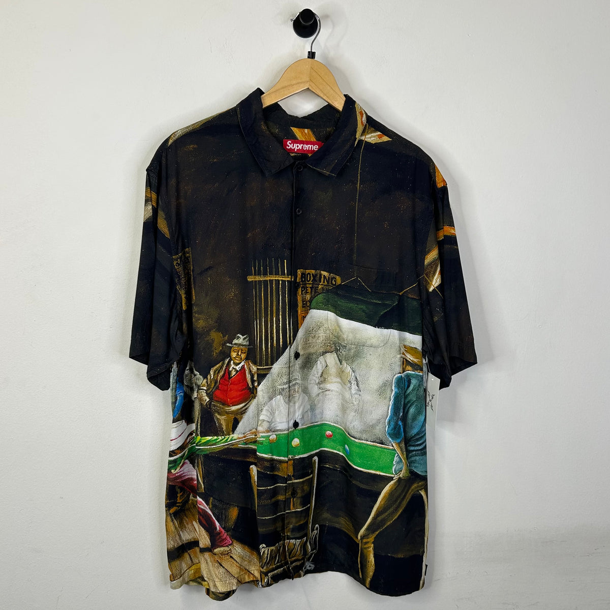 SUPREME x ERNIE BARNES POOL HALL BUTTON UP SHIRT