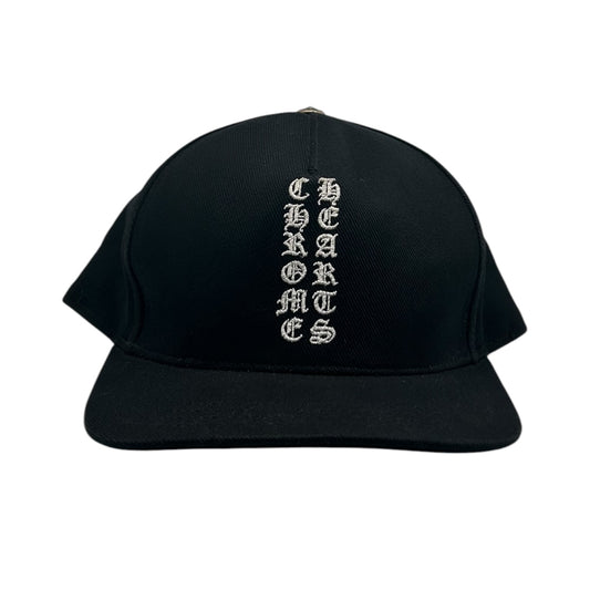 CHROME HEARTS VERTICAL LOGO HAT BLACK