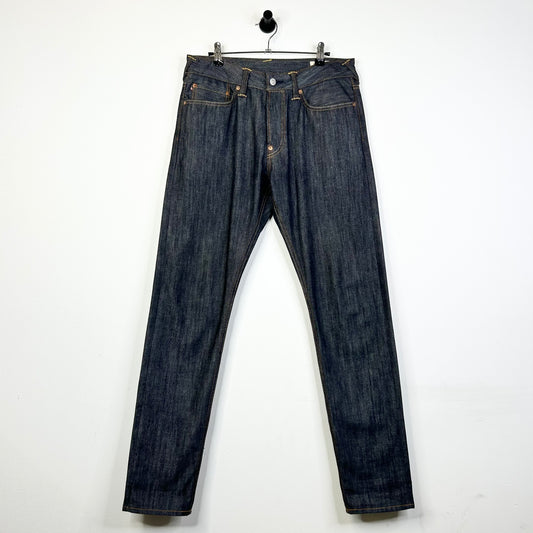 EVISU DAICOCK PRINT CARROT FIT JEANS
