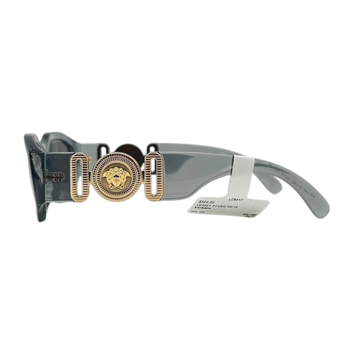 VERSACE MEDUSA GOLD GREY SUNGLASSES