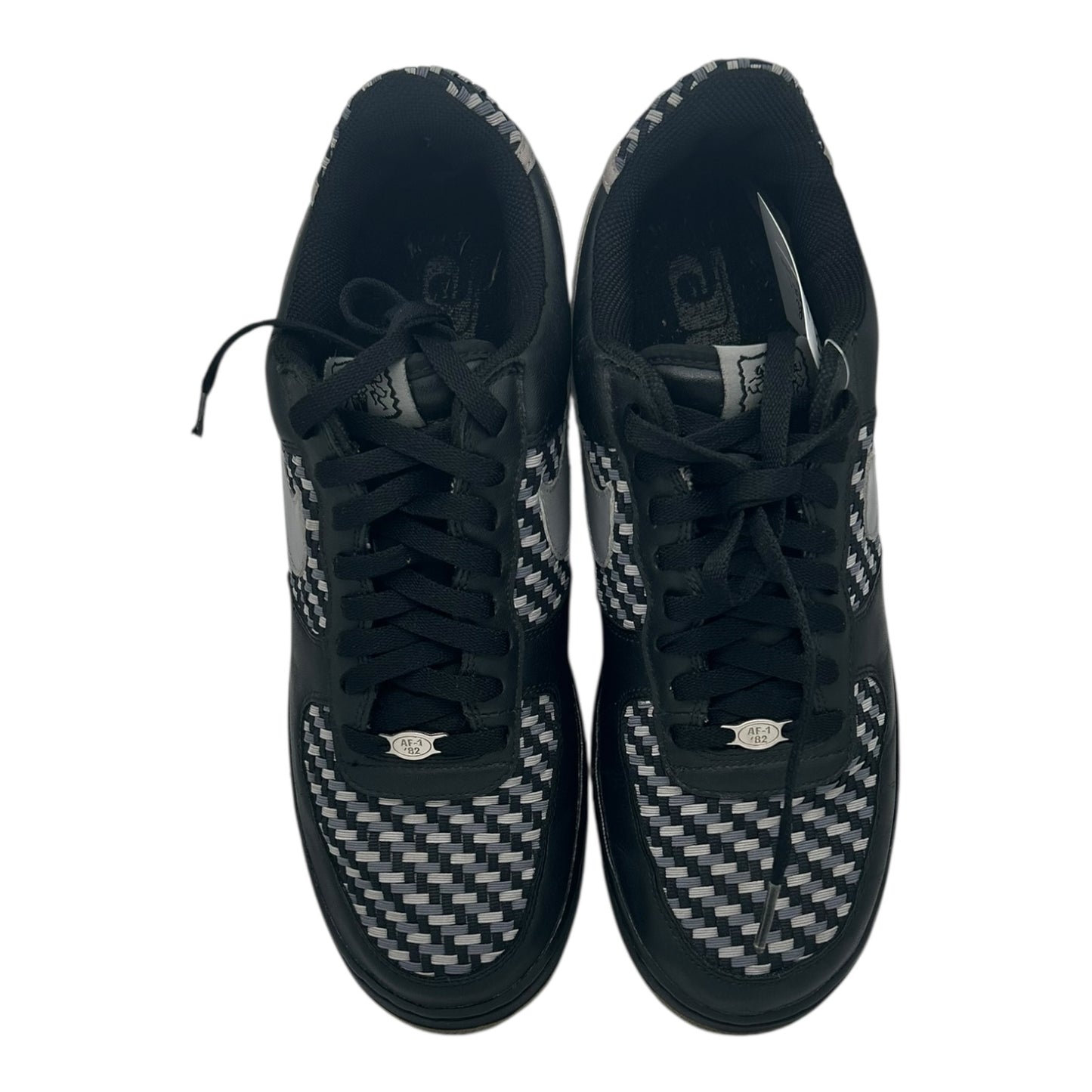 PREOWNED NIKE AIR FORCE 1 LOW WOVEN SZ 12