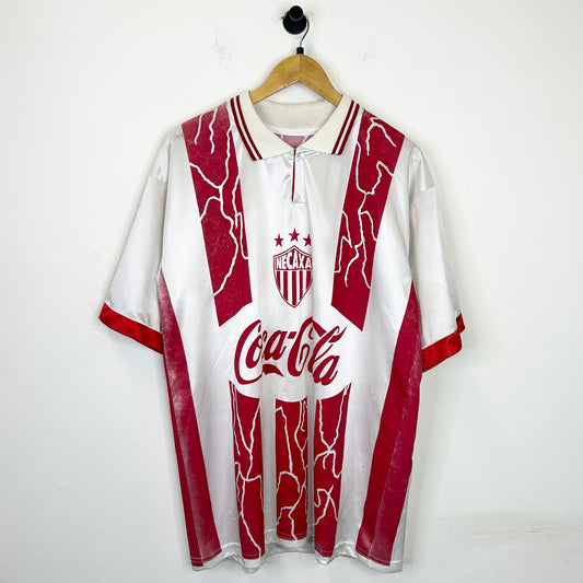 NECAXA SOCCER JERSEY RED AND WHITE