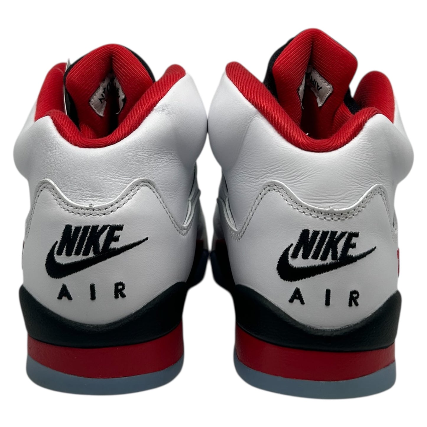 PREOWNED JORDAN 5 RETRO FIRE RED BLACK TONGUE