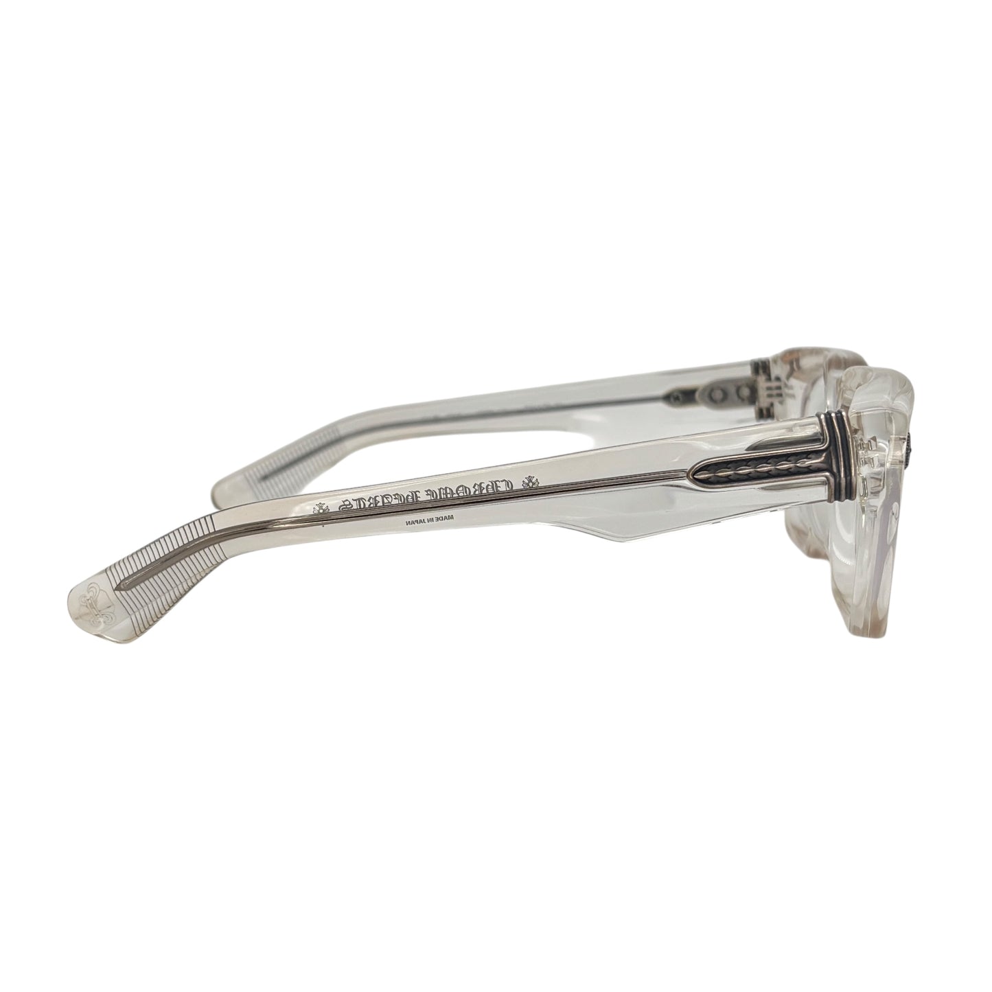 CHROME HEARTS GNARLIN CLEAR SILVER GLASSES