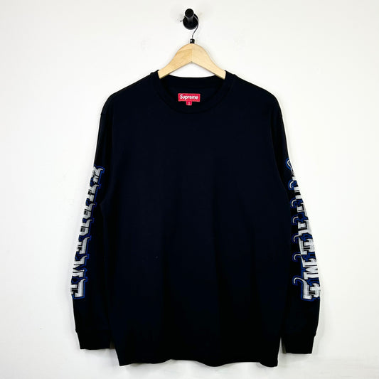 SUPREME INTARSIA LONG SLEEVE BLACK