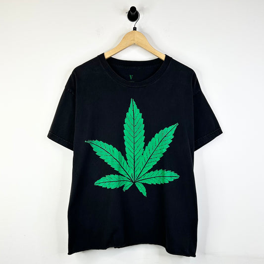 VLONE WEED LEAF TEE BLACK