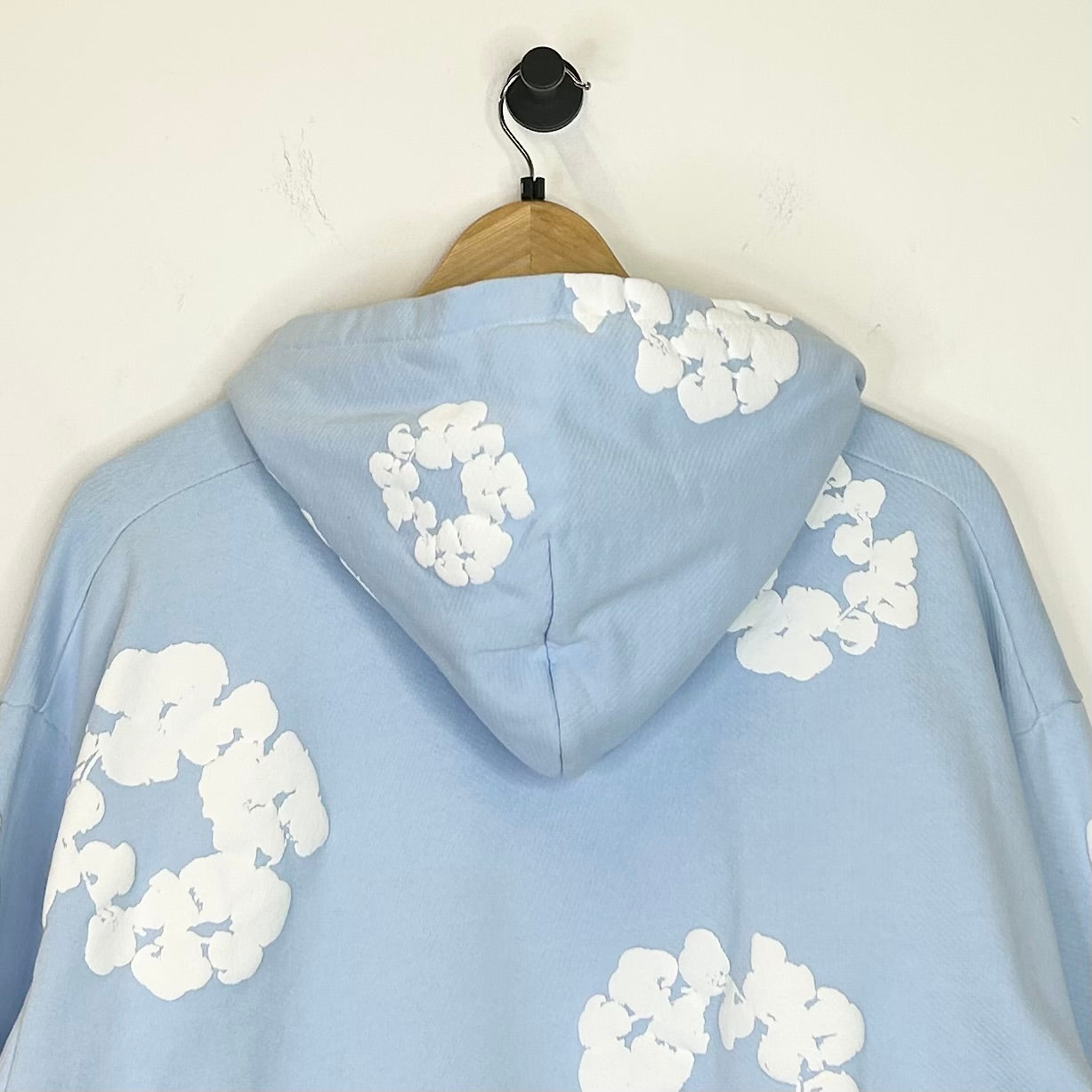 DENIM TEARS THE COTTON WREATH HOODIE LIGHT BLUE