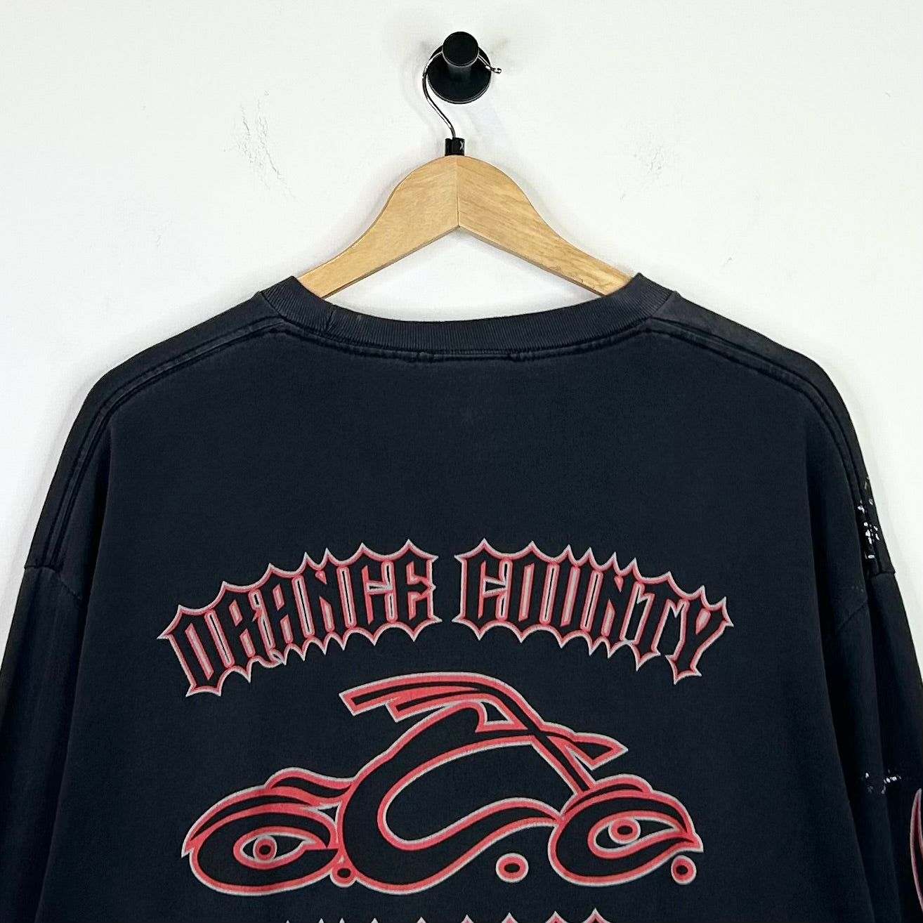 ORANGE COUNTY CHOPPERS BLACK/RED LONG SLEEVE