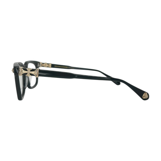CHROME HEARTS COX UCKER BLACK GOLD SUNGLASSES