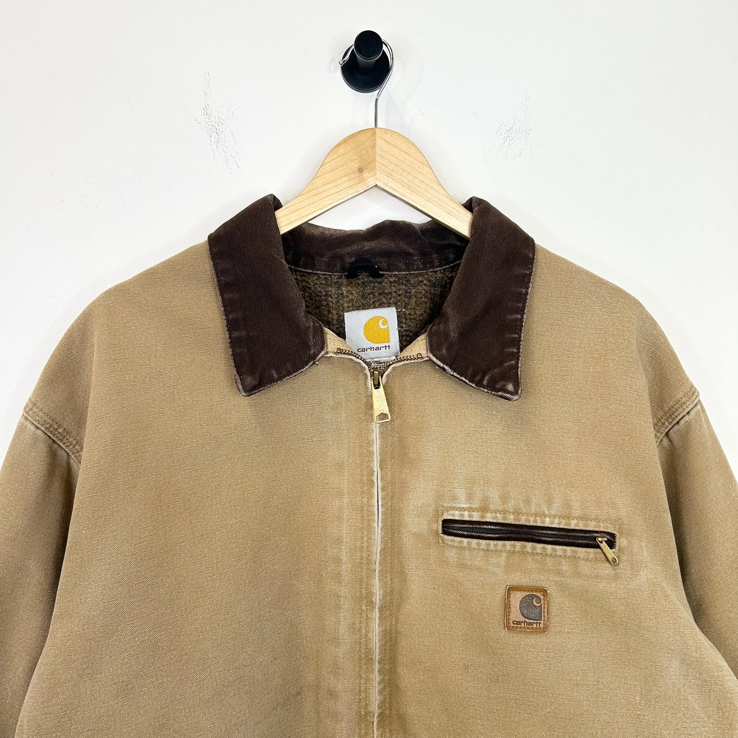 CARHARTT J97 FLANNEL LINED TAN DETROIT
