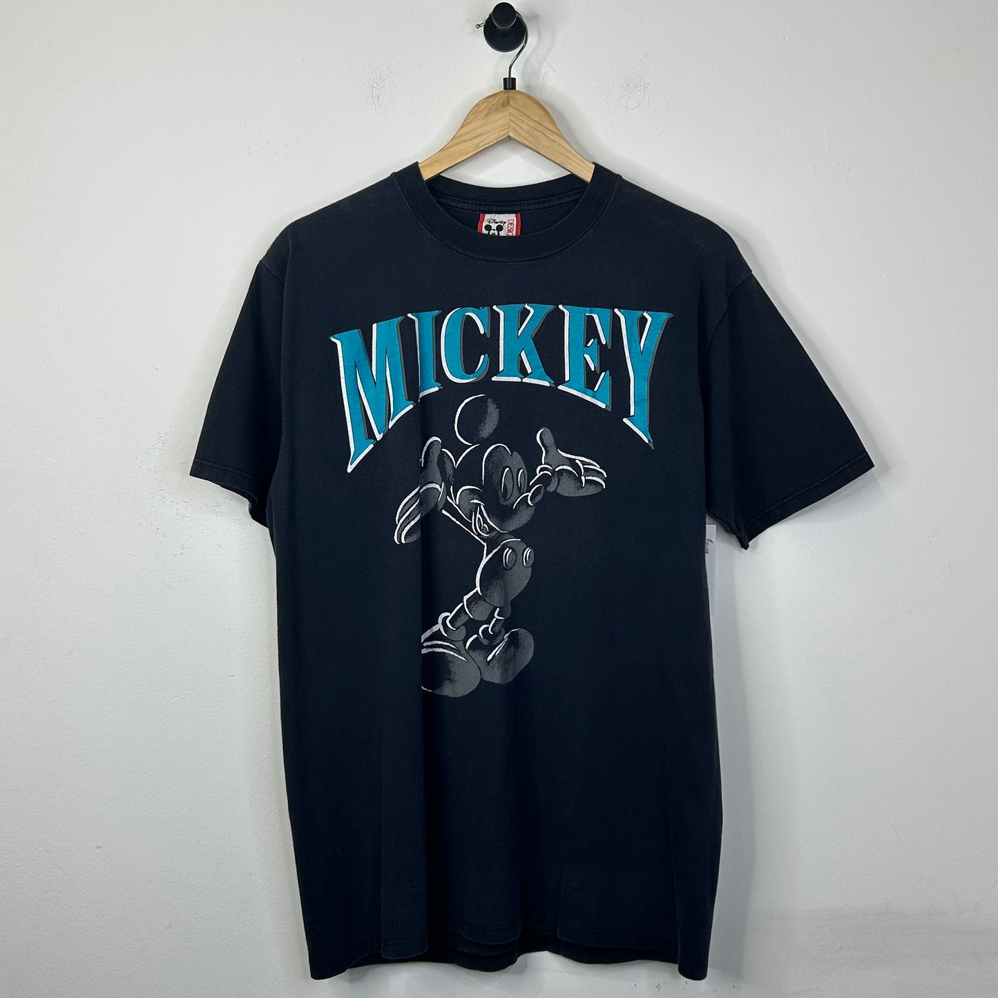 MICKEY MOUSE BLUE BLACK TEE