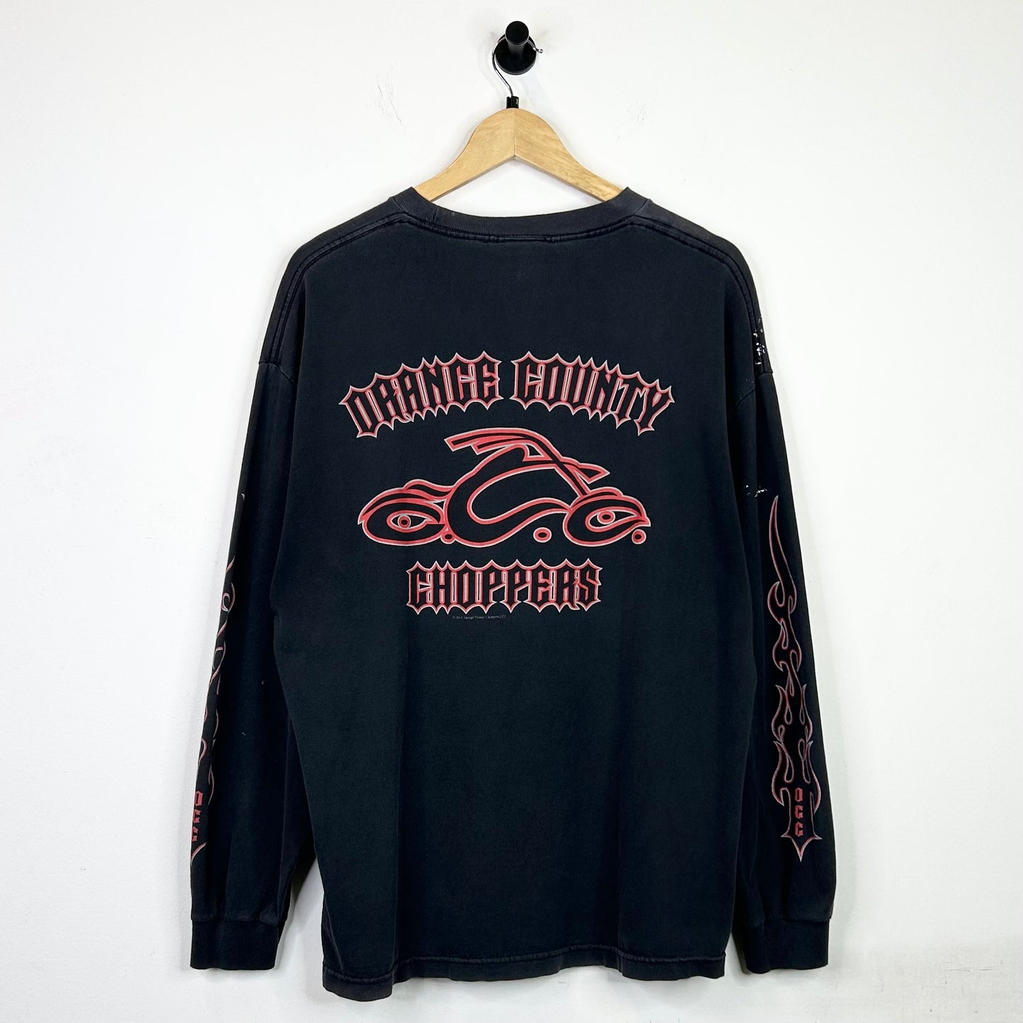 ORANGE COUNTY CHOPPERS BLACK/RED LONG SLEEVE