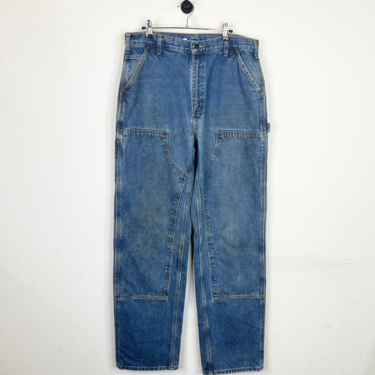 CARHARTT BLUE DENIM DOUBLE KNEES