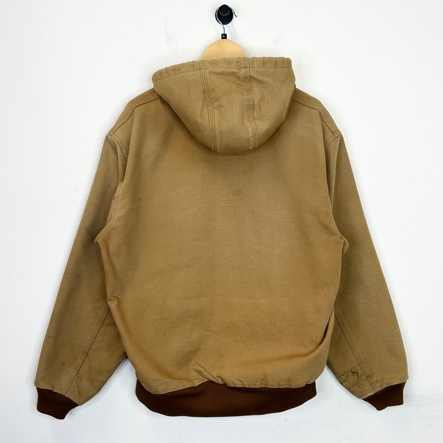 CARHARTT TAN HOODED THERMAL LINED JACKET