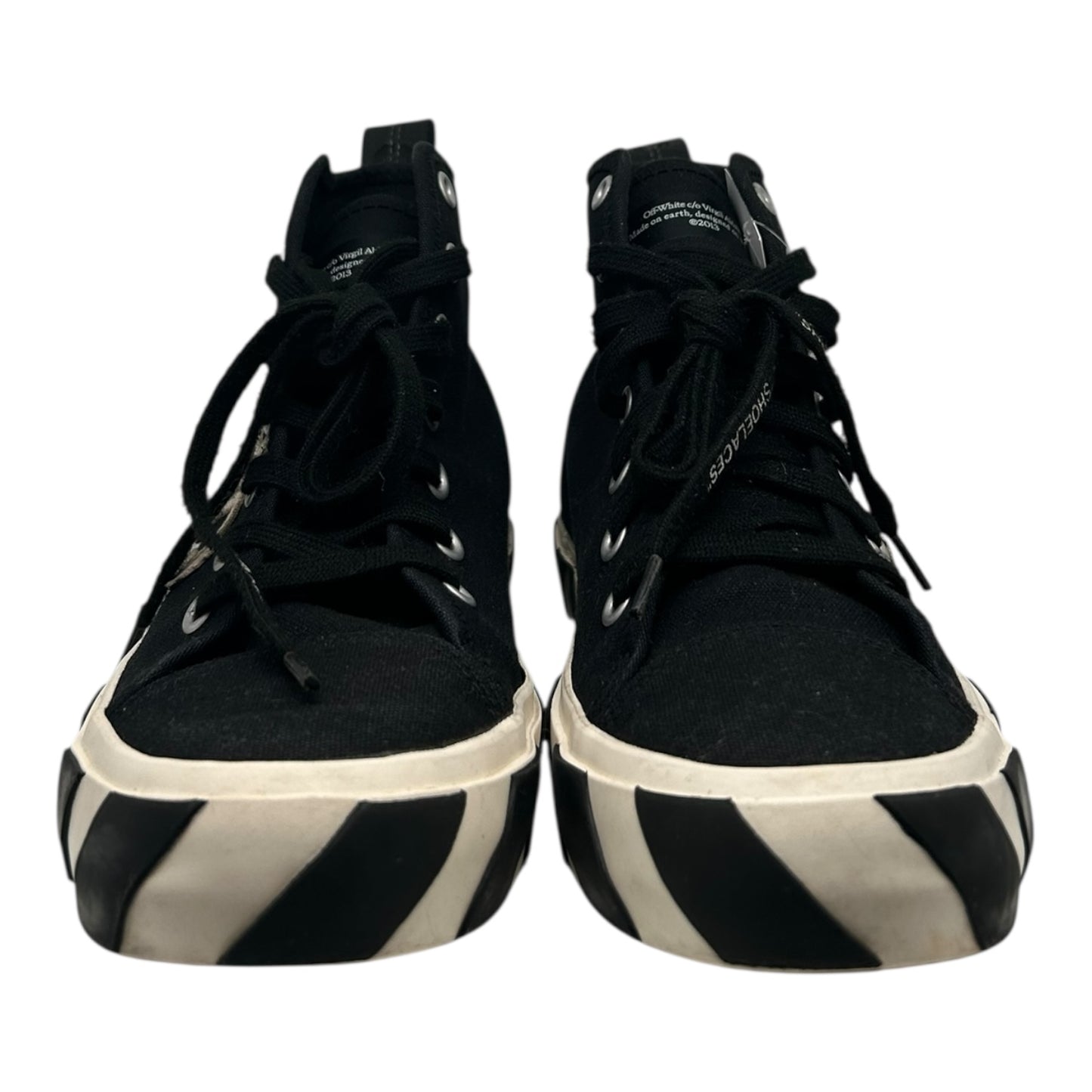 PREOWNED OFF WHITE VULCANIZED CANVAS HIGH SIZE 42 (9US)