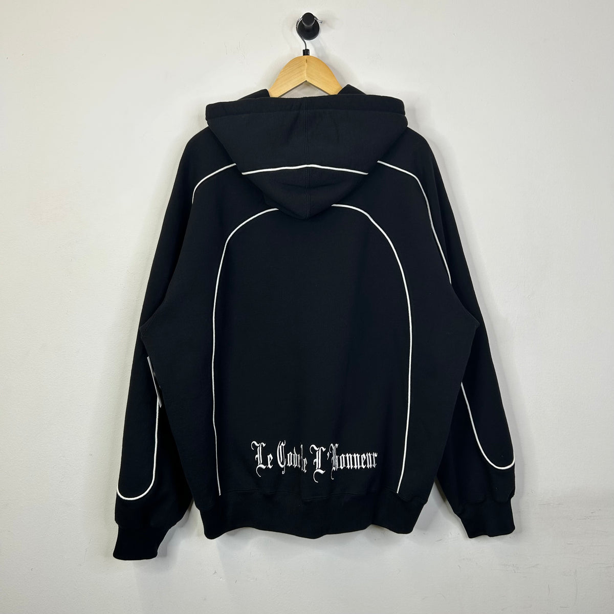 SUPREME CURVE PIPING HOODED SWEATHSHIRT