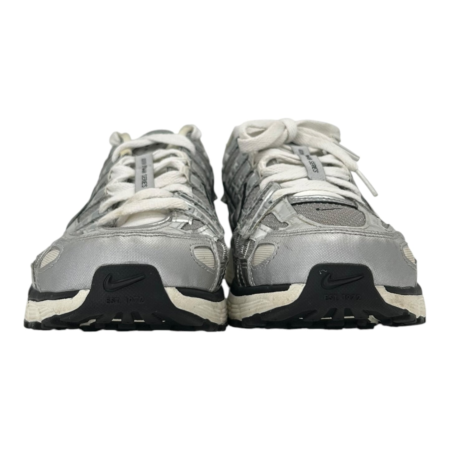 PREOWNED NIKE P-6000 METALLIC SILVER