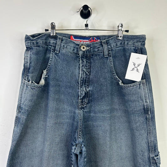 VINTAGE JNCO CROWN LOGO WIDE LEG JEANS