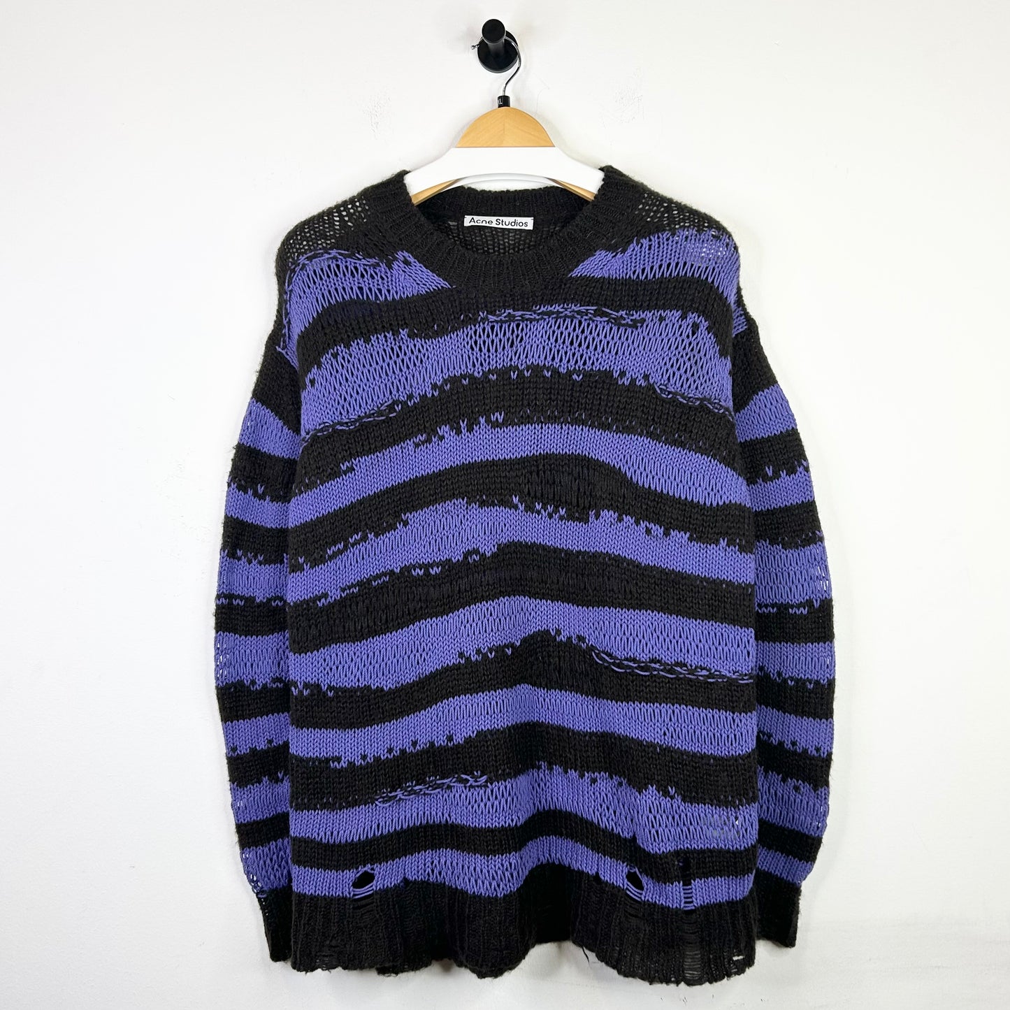 ACNE STUDIOS PURPLE/BLACK SWEATER