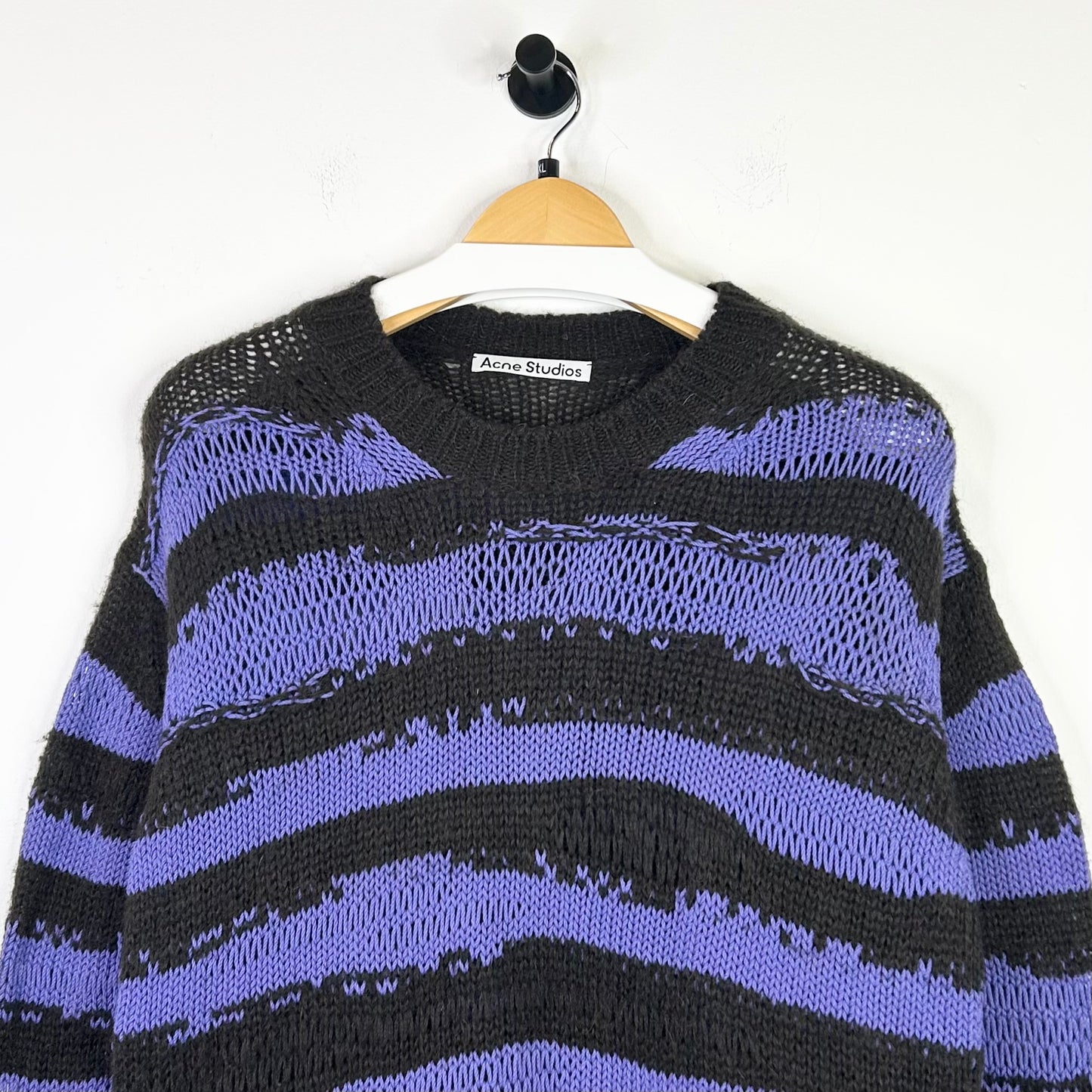 ACNE STUDIOS PURPLE/BLACK SWEATER