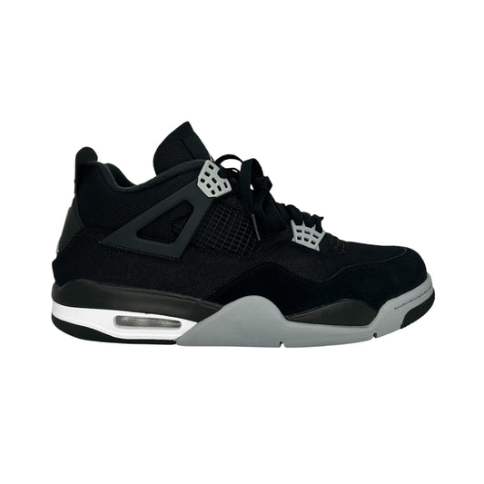 JORDAN 4 BLACK CANVAS