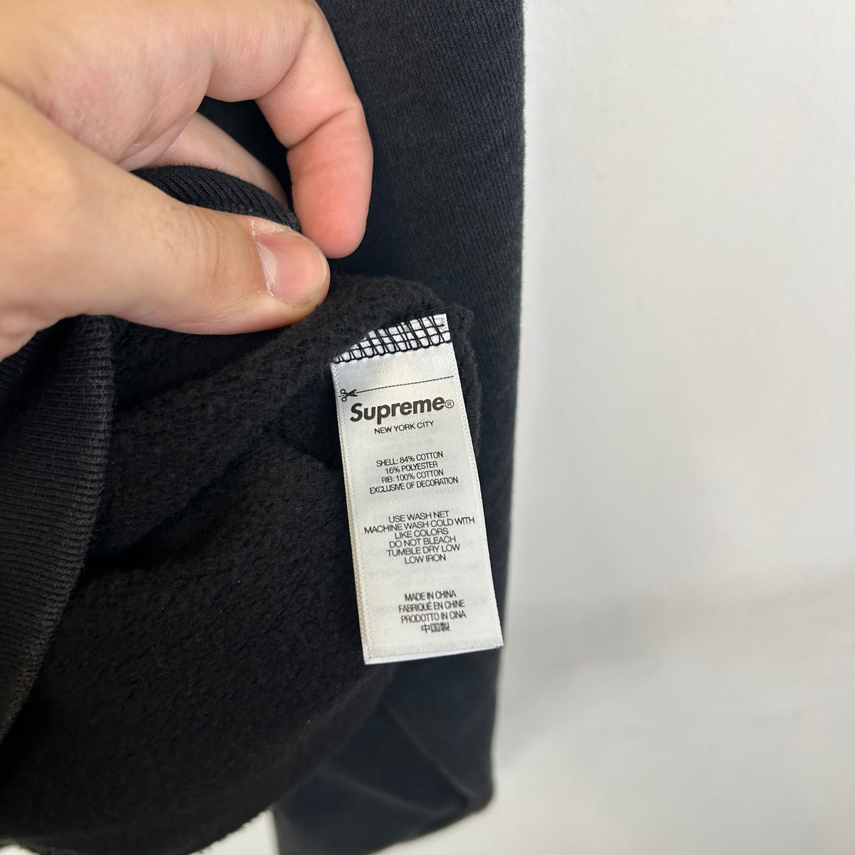 SUPREME SMALL BOX LOGO ZIP UP HOODED SWEATSHIRT BLACK