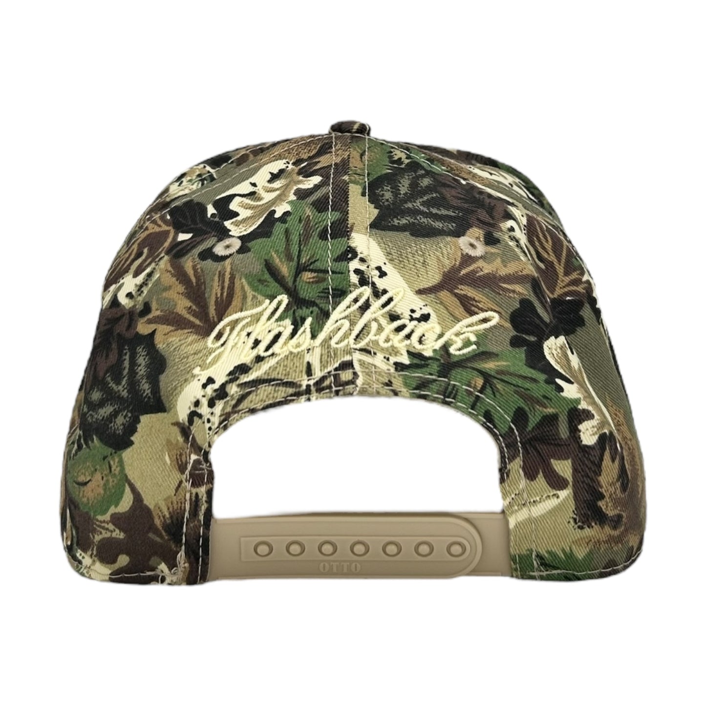 FLASHBACK CAMO CREAM BUTTERFLY EFFECT LOGO SNAPBACK HAT