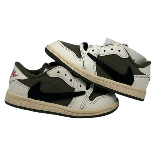 PREOWNED JORDAN 1 LOW TRAVIS SCOTT MEDIUM OLIVE
