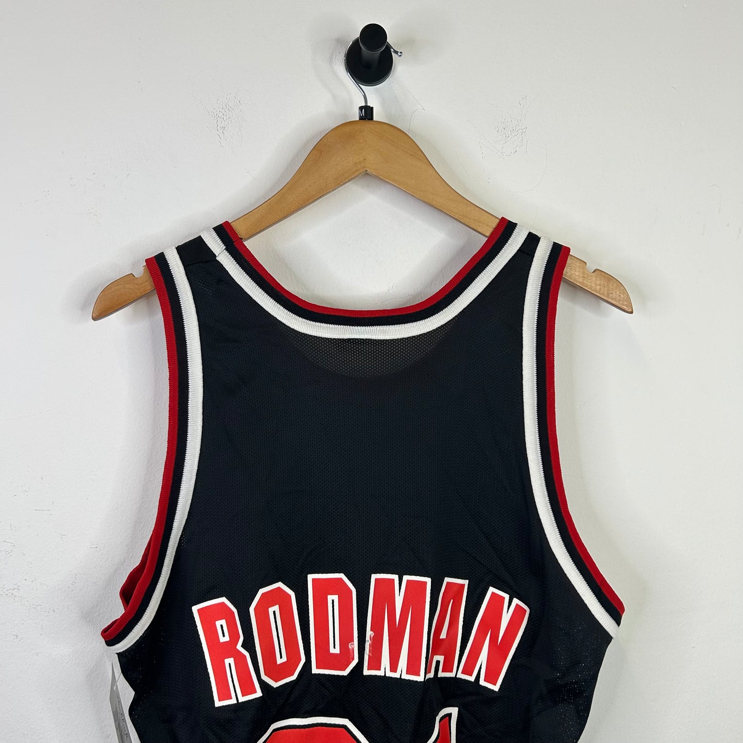 CHAMPION BULLS DENNIS RODMAN JERSEY BLACK