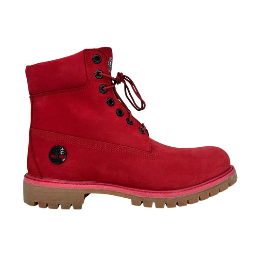 TIMBERLAND MEDIUM RED NUBUCK
