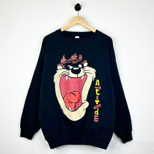 VINTAGE TASMANIAN DEVIL ATTITUDE CREW NECK