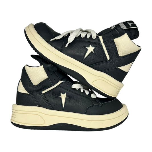 PREOWEND CONVERSE X DRKSHDW TURBOWPN MID SNEAKERS BLACK/WHITE