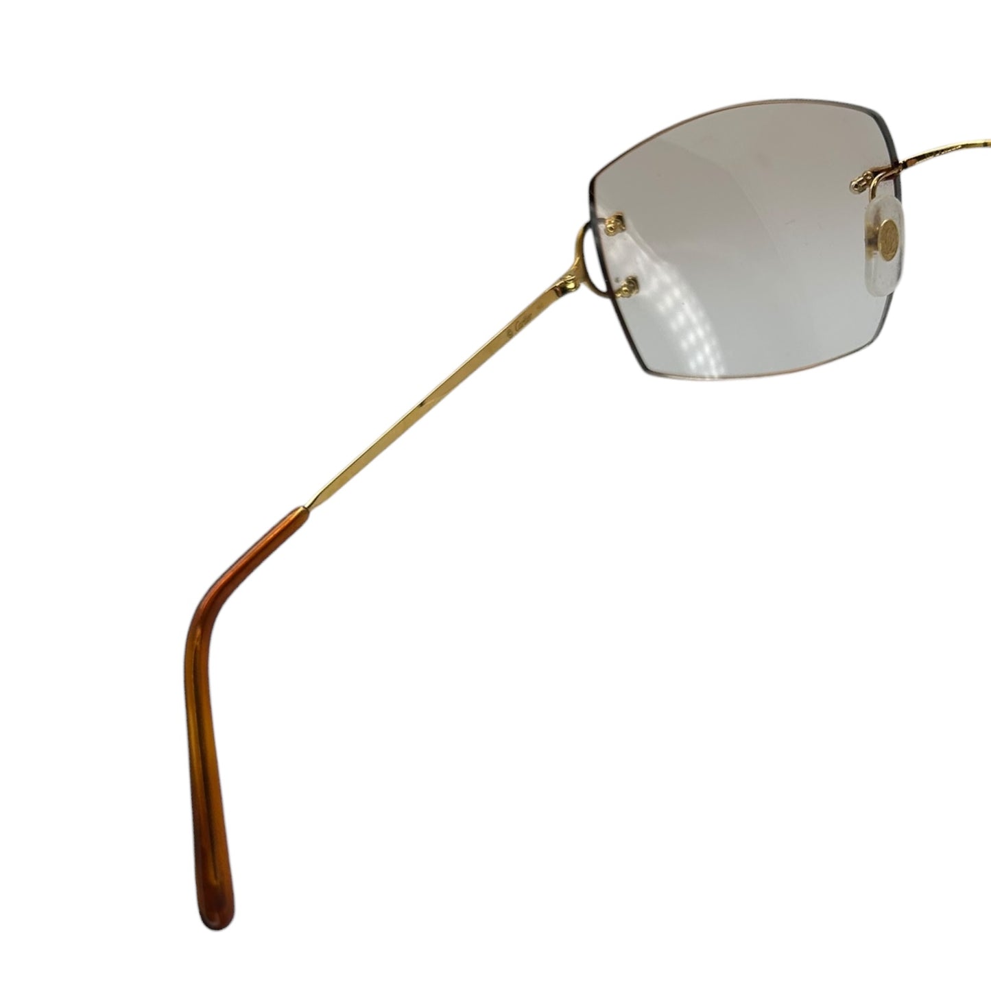 CARTIER BIG C GOLD SUNGLASSES