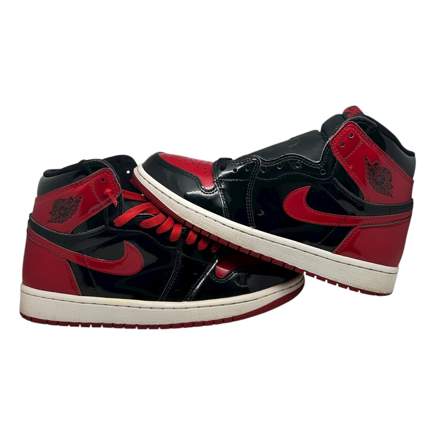 PREOWNED JORDAN 1 HIGH PATENT BRED SIZE 8.5