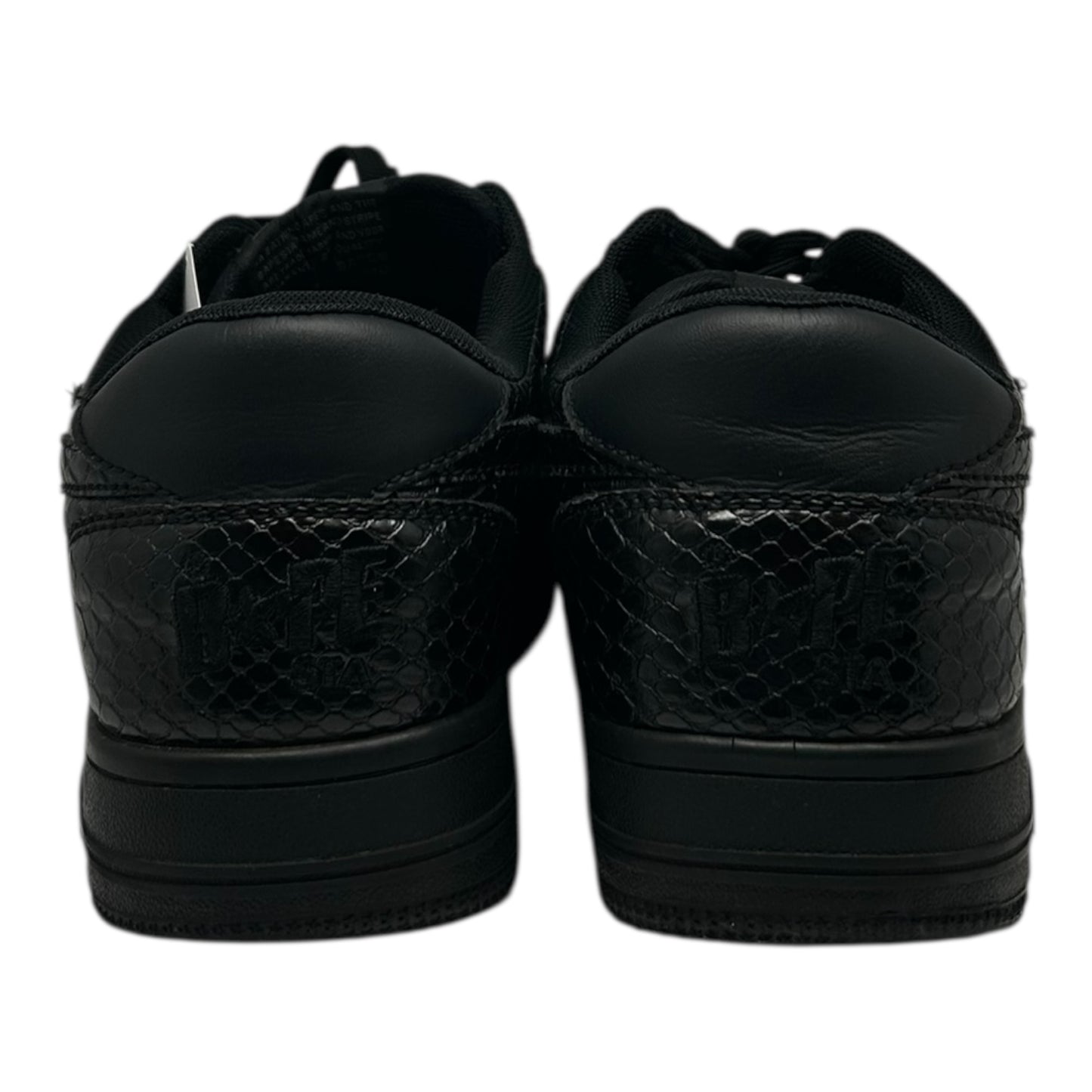 PREOWEND BAPE STA BLACK SNAKESKIN