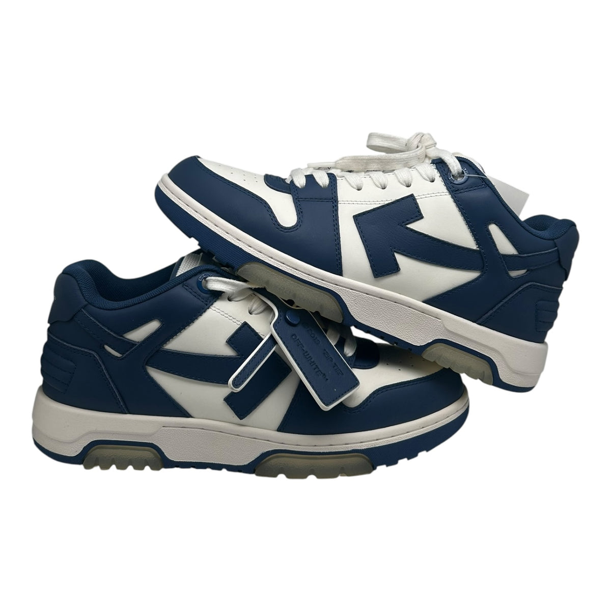 OFF-WHITE OUT OF OFFICE DARK BLUE WHITE SNEAKERS