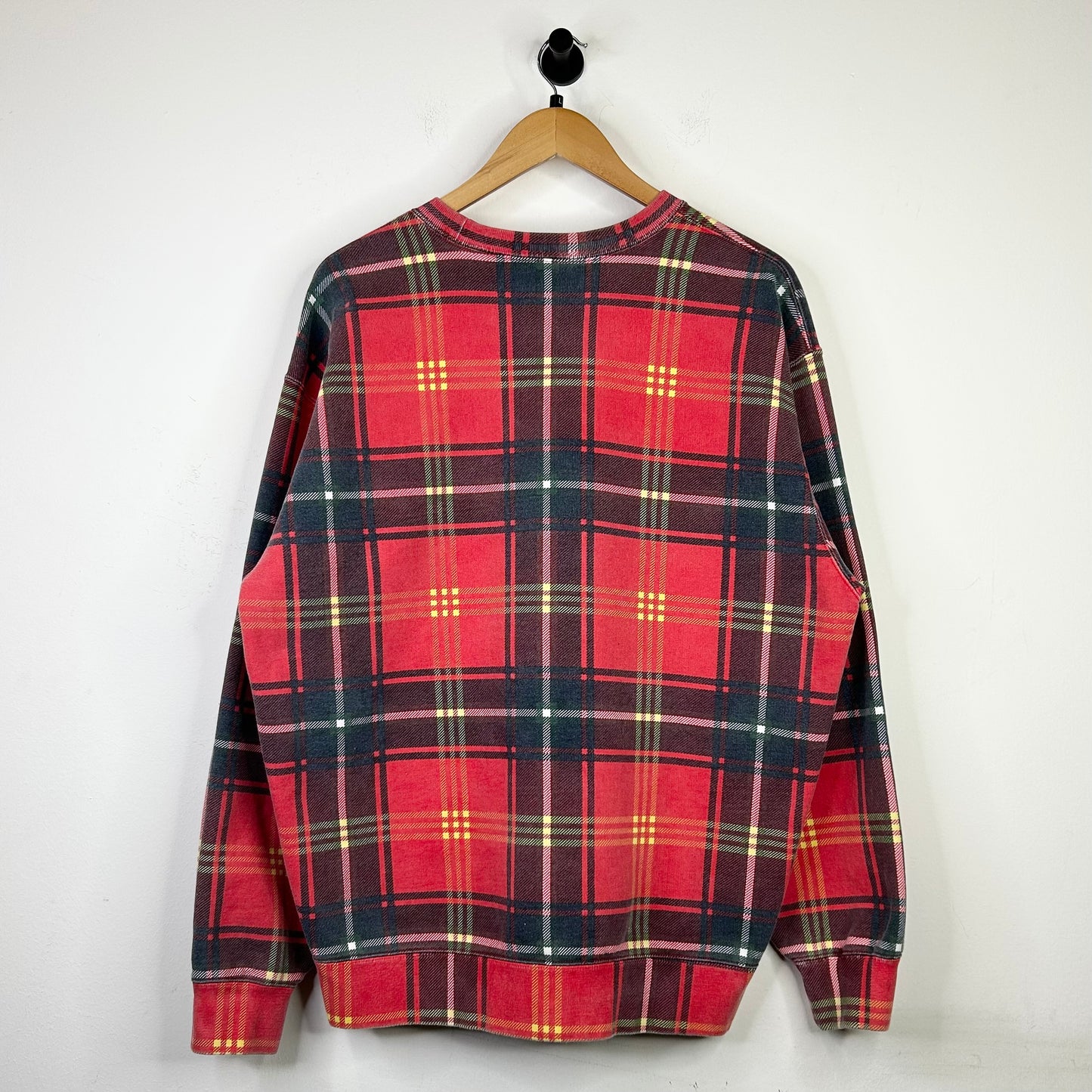 SUPREME NEW YORK PLAID CREWNECK