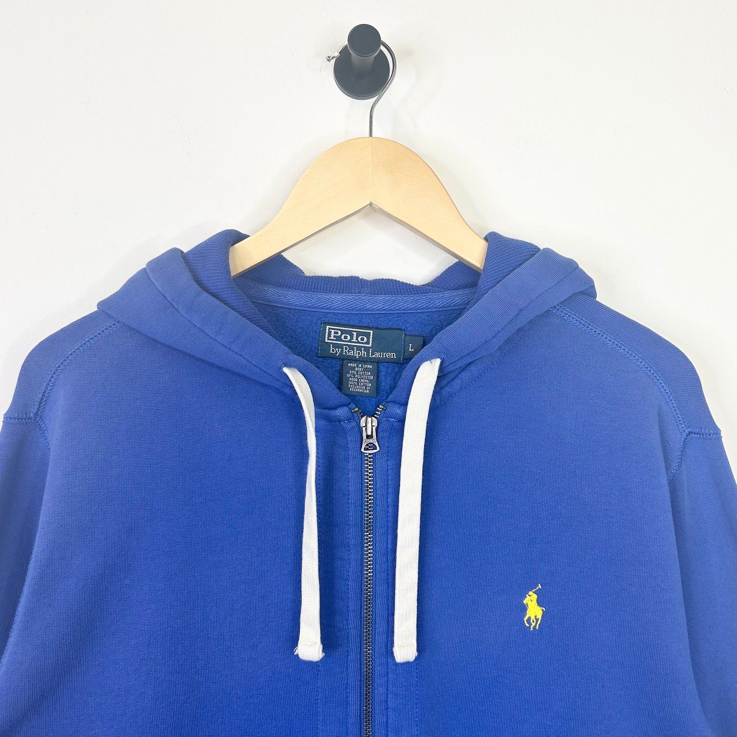 POLO RALPH LAUREN BLUE YELLOW HORSE HOODIE