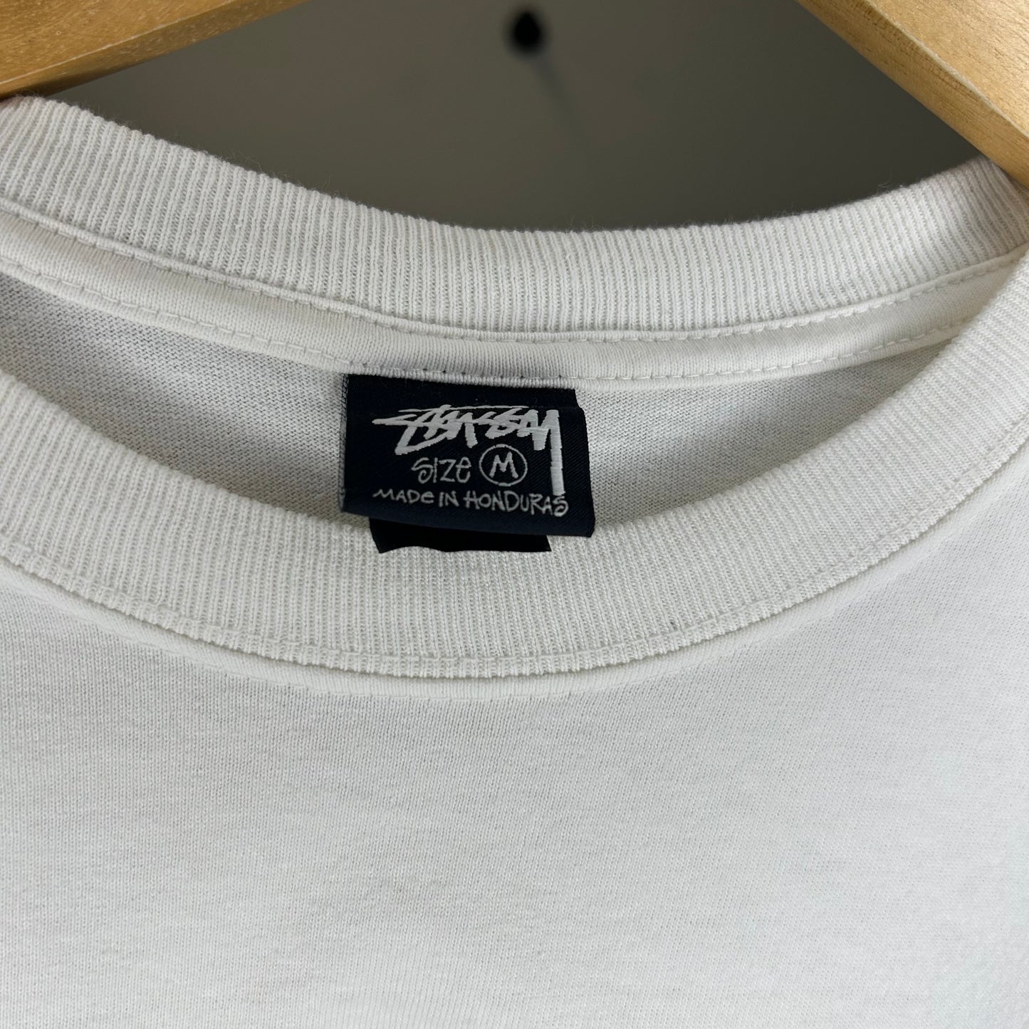 STUSSY ARCHED BLUE LOGO TEE