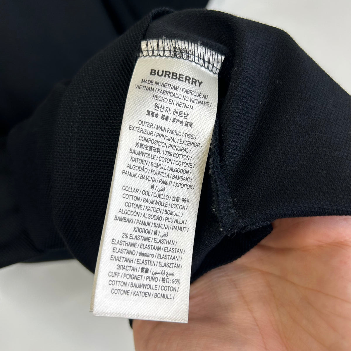 BURBERRY LOGO DETAIL POLO