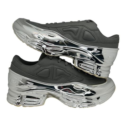 PREOWNED ADIDAS X RAF SIMMONS OZWEEGO GREY METALLIC